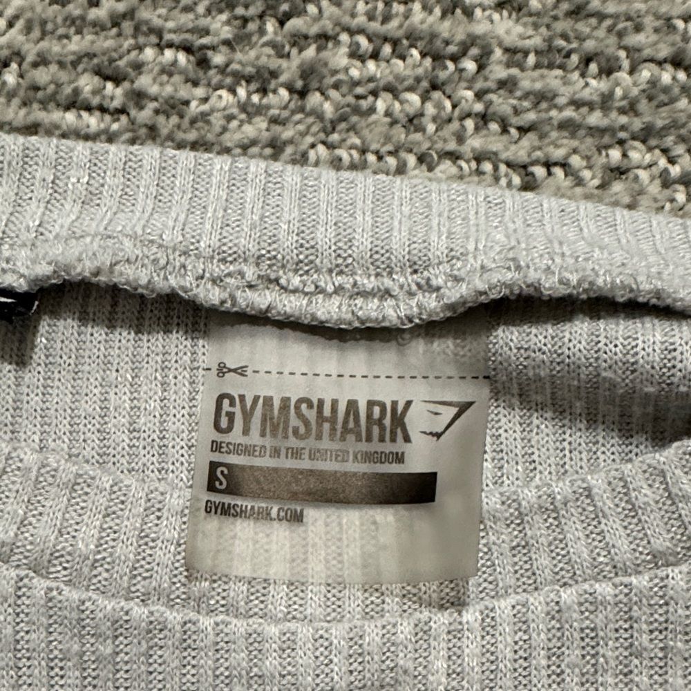 Gymshark Light Gray Ribbed Sweater - Picture 2 of 5